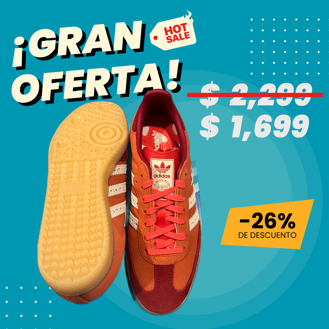 Tenis adidas Samba Originales Naranja -  Bright Red