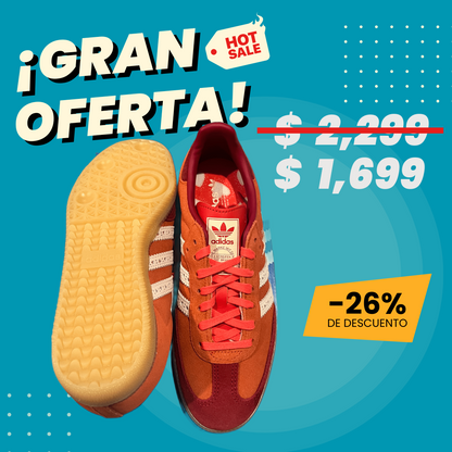 Tenis adidas Samba Originales Naranja -  Bright Red