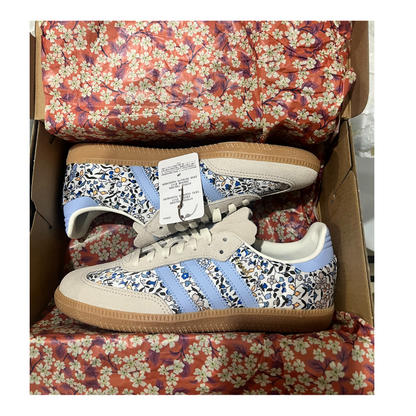 ADIDAS SAMBA LIBERTY LONDON - FLOREADO AZUL
